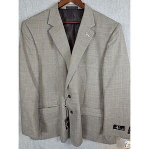 PETROCELLI Blazer Suit Jacket Mens 54R Wool Gray Herringbone Arthur Model NEW